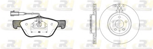 ROADHOUSE 8589.00 Brake Set, disc brakes